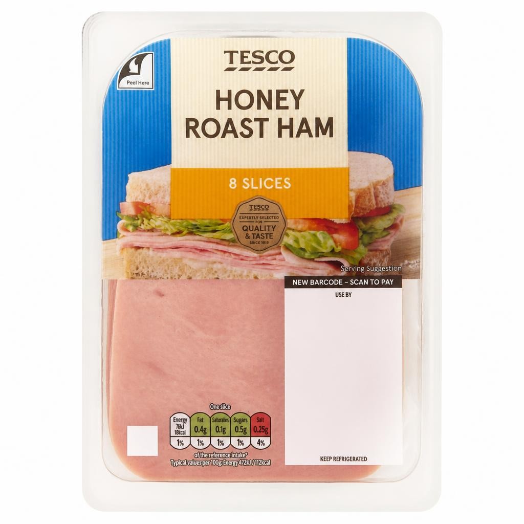 Tesco Honey Roast Ham Slices 125g