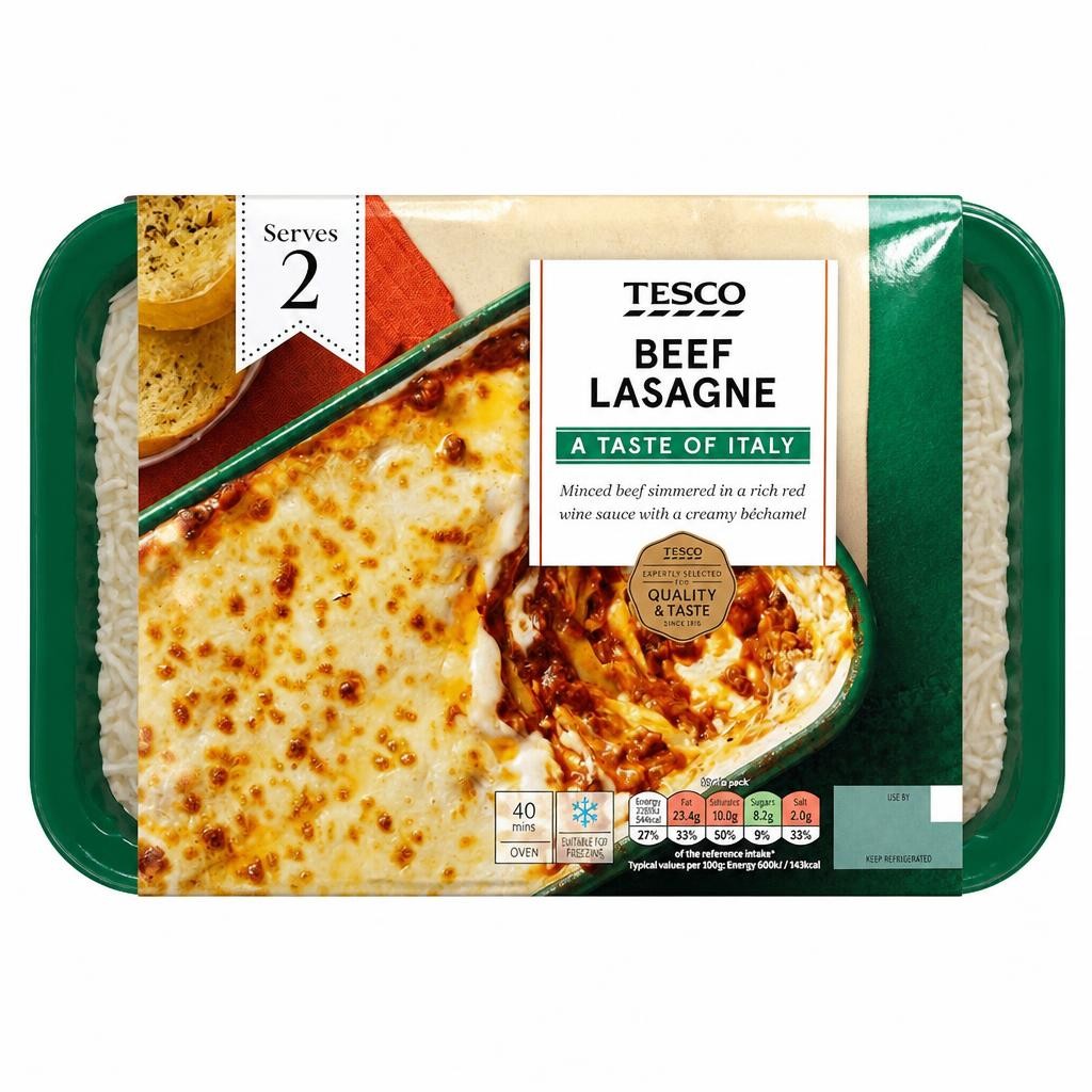 Tesco Beef Lasagne 750G