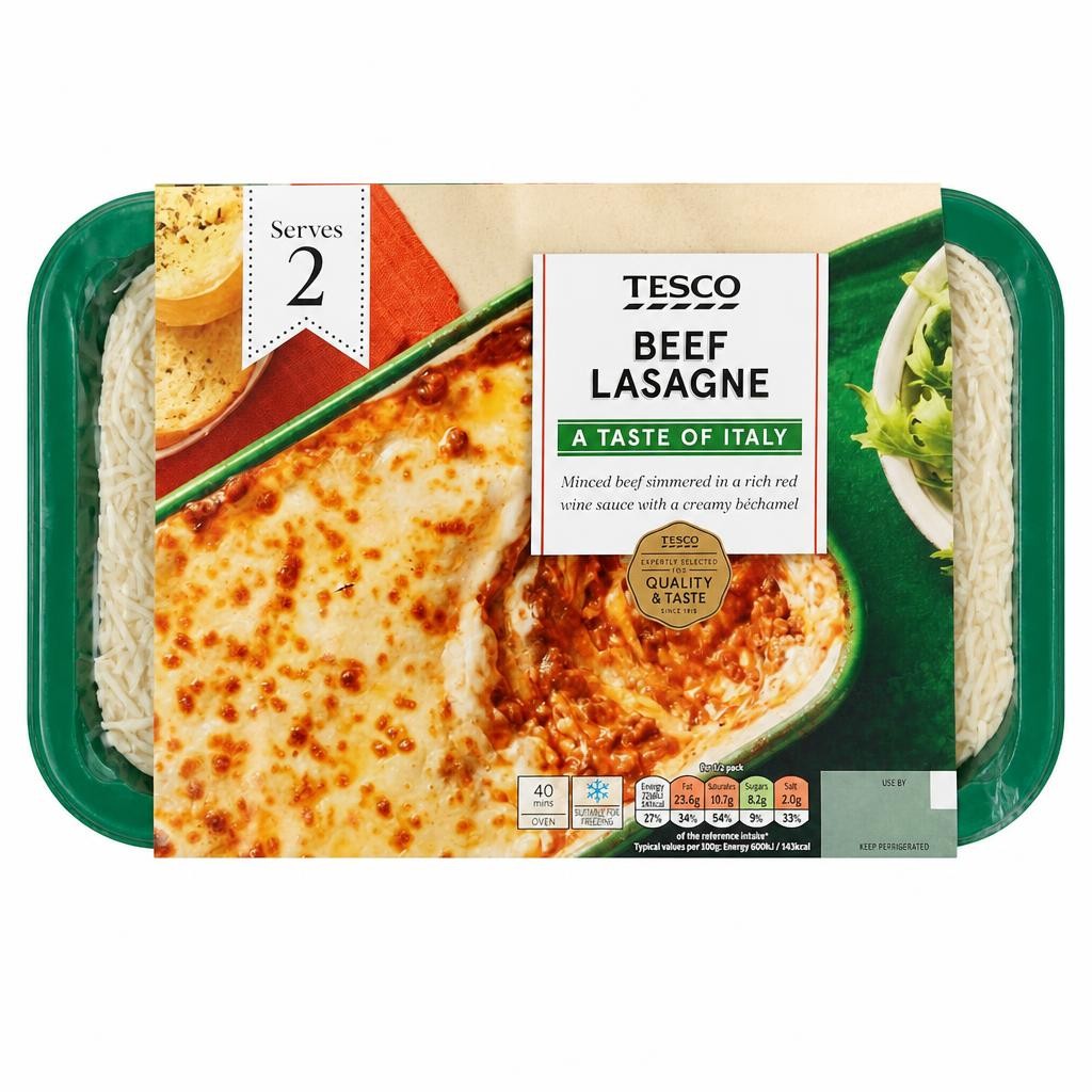 Tesco Beef Lasagne 750G