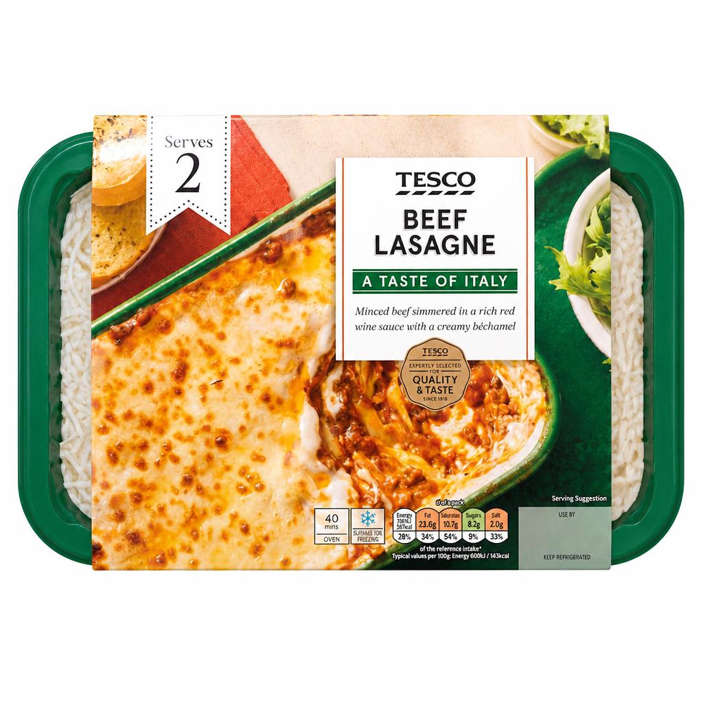 Tesco Beef Lasagne 750G