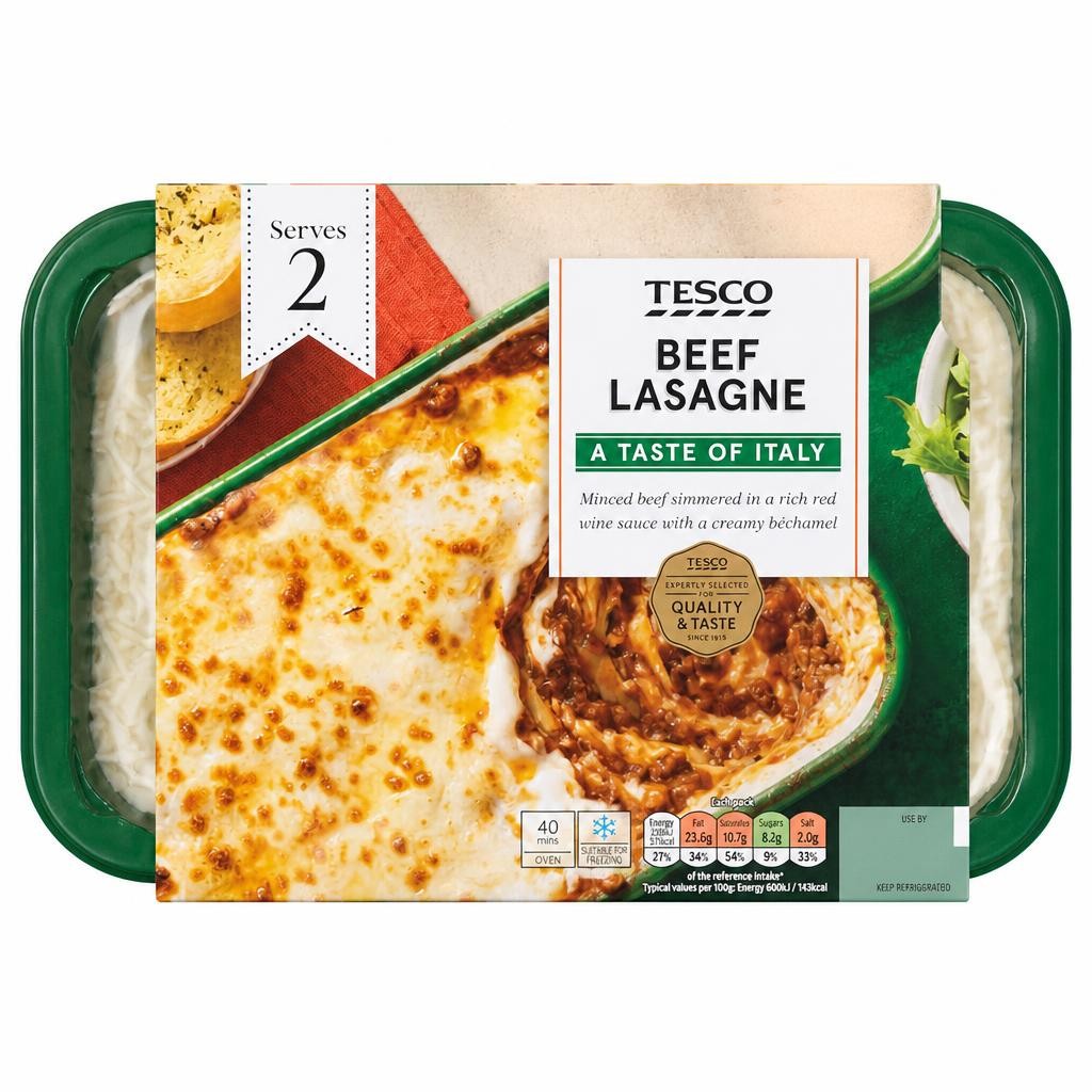 Tesco Beef Lasagne 750G