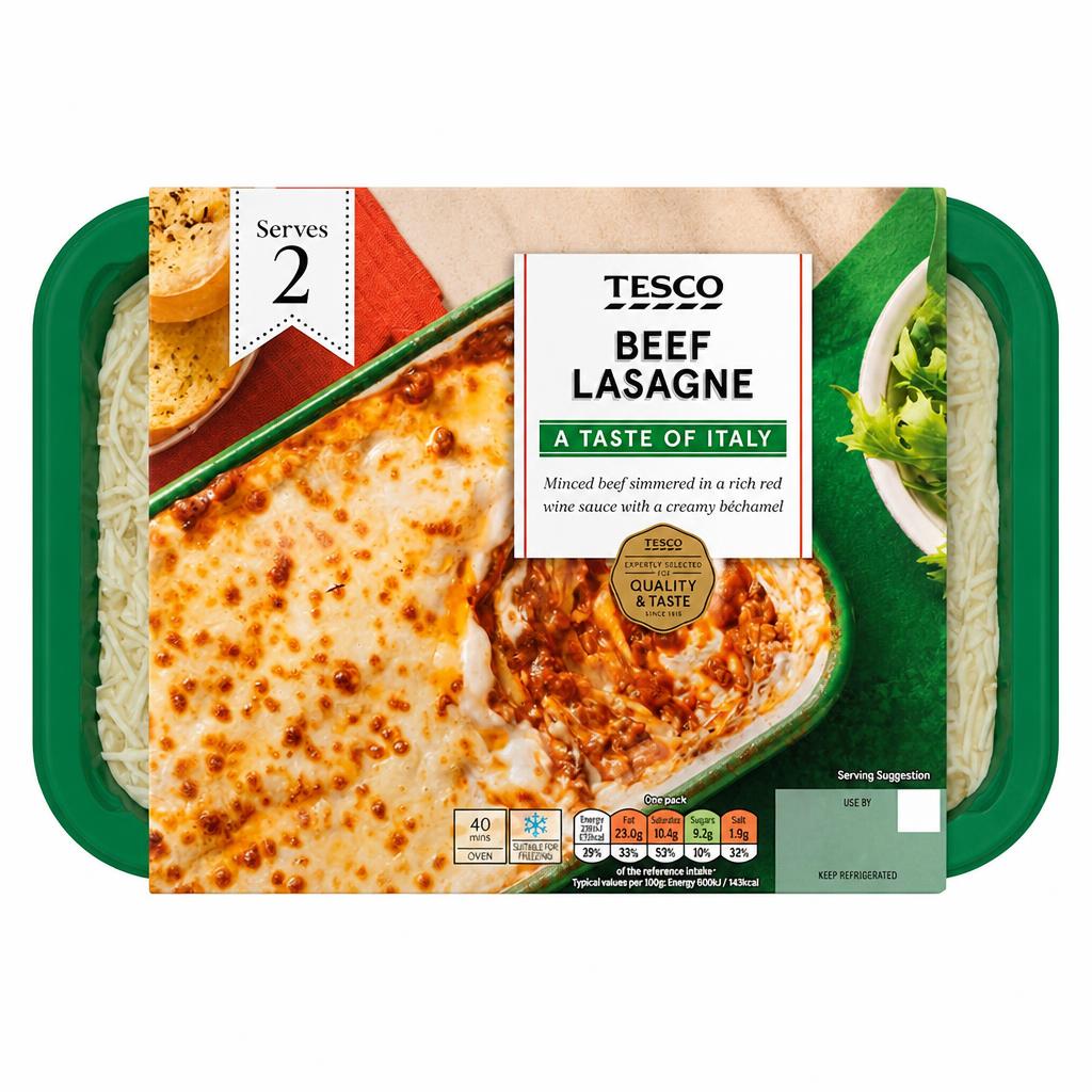 Tesco Beef Lasagne 750G