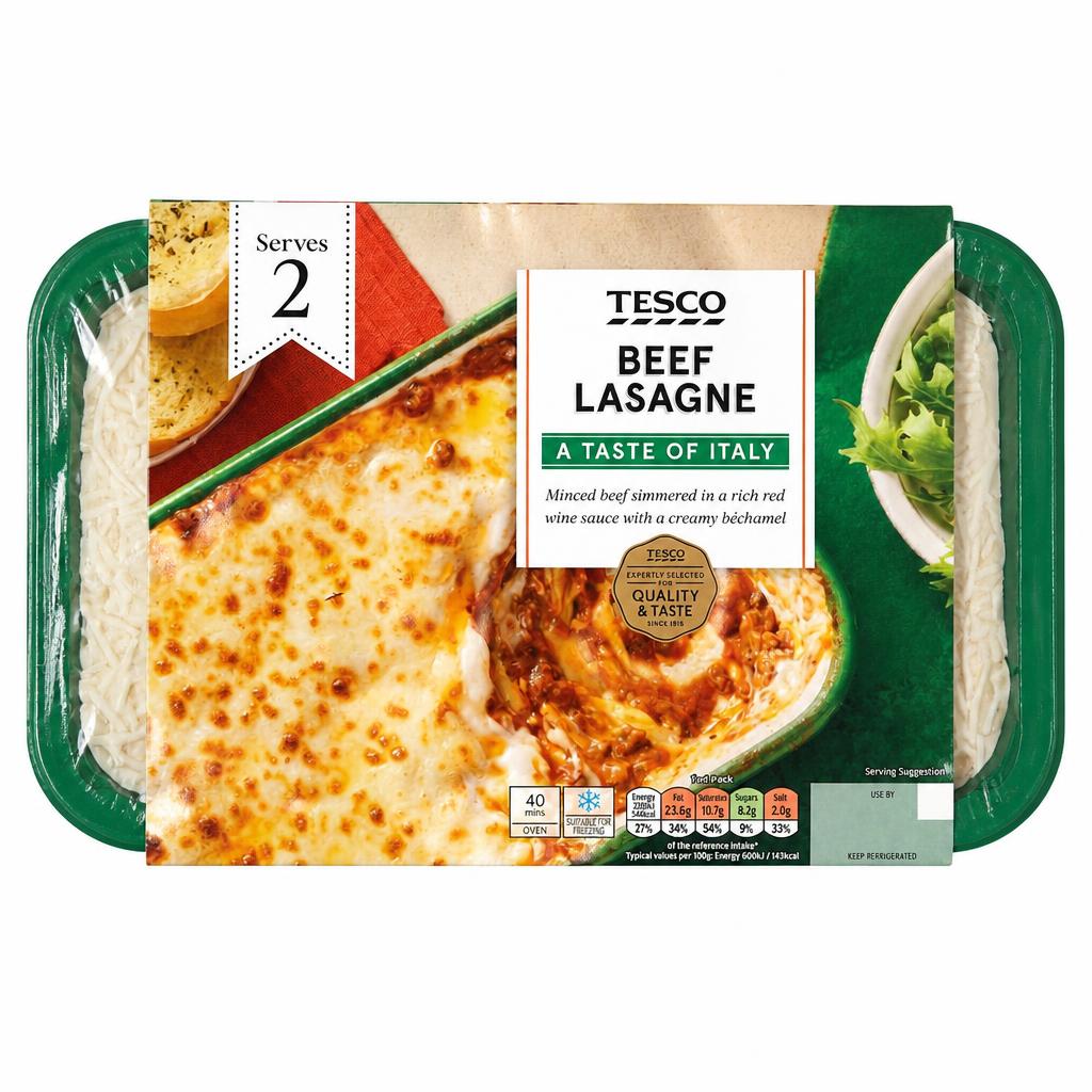 Tesco Beef Lasagne 750G