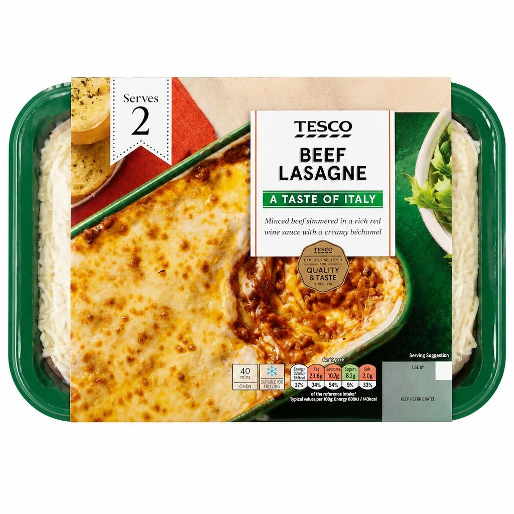 Tesco Beef Lasagne 750G