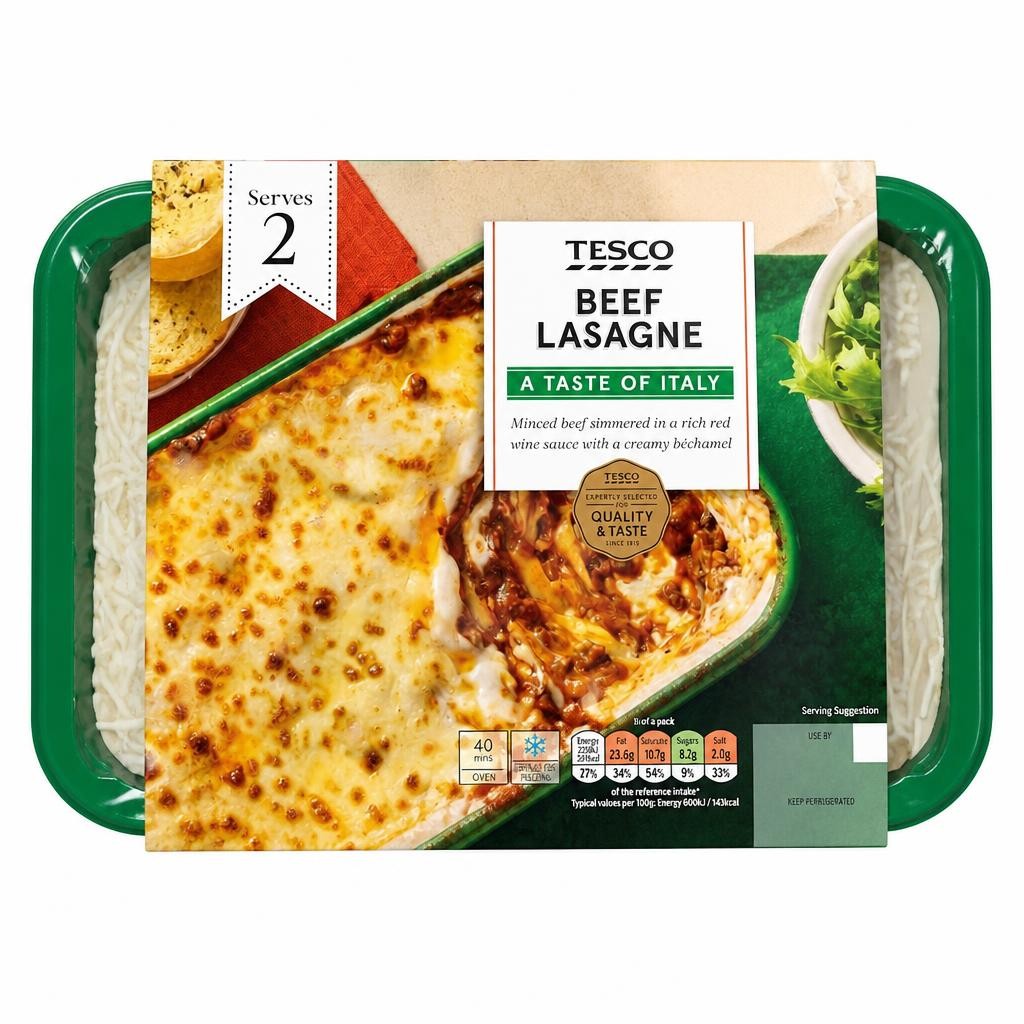 Tesco Beef Lasagne 750G