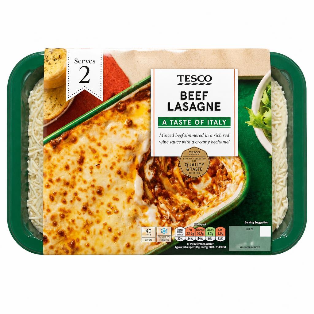 Tesco Beef Lasagne 750G
