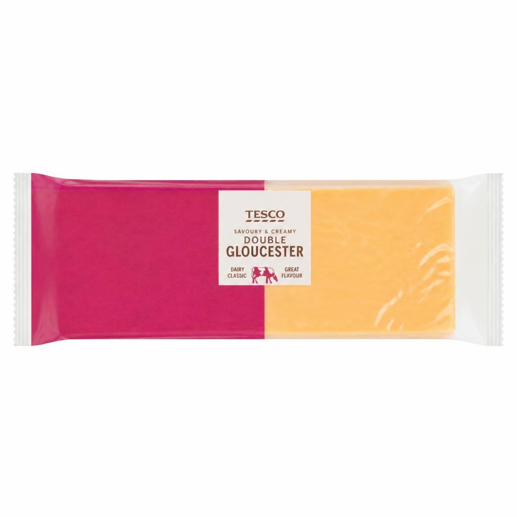 Tesco Double Gloucester Cheese 400G