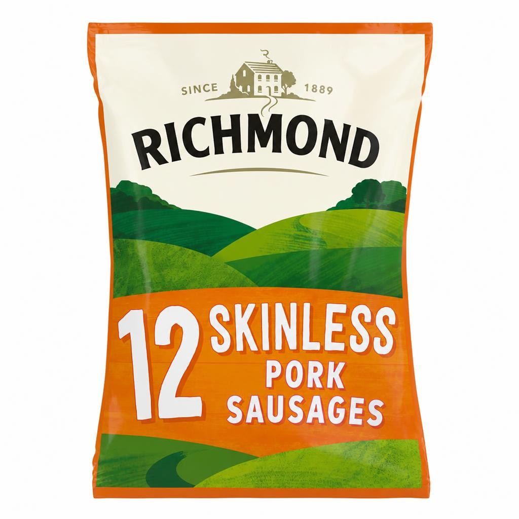 Richmond Skinless Pork Sausages 12 Pack 319g