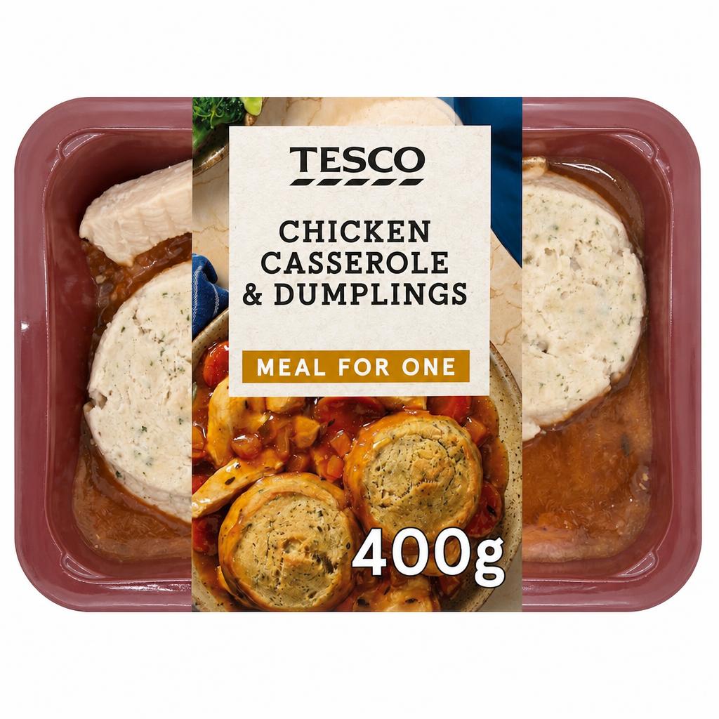 Tesco Chicken Casserole & Dumplings 400G