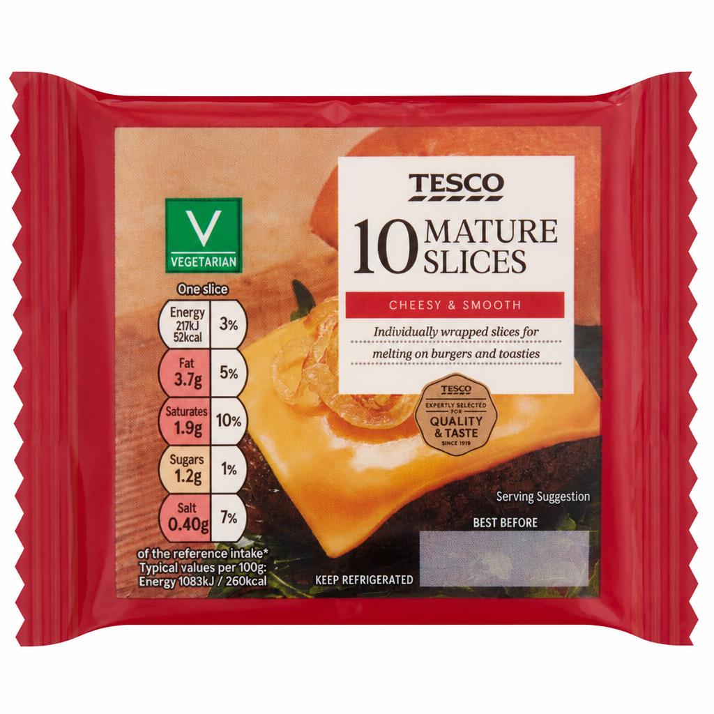 Tesco 10 Mature Slices 200G