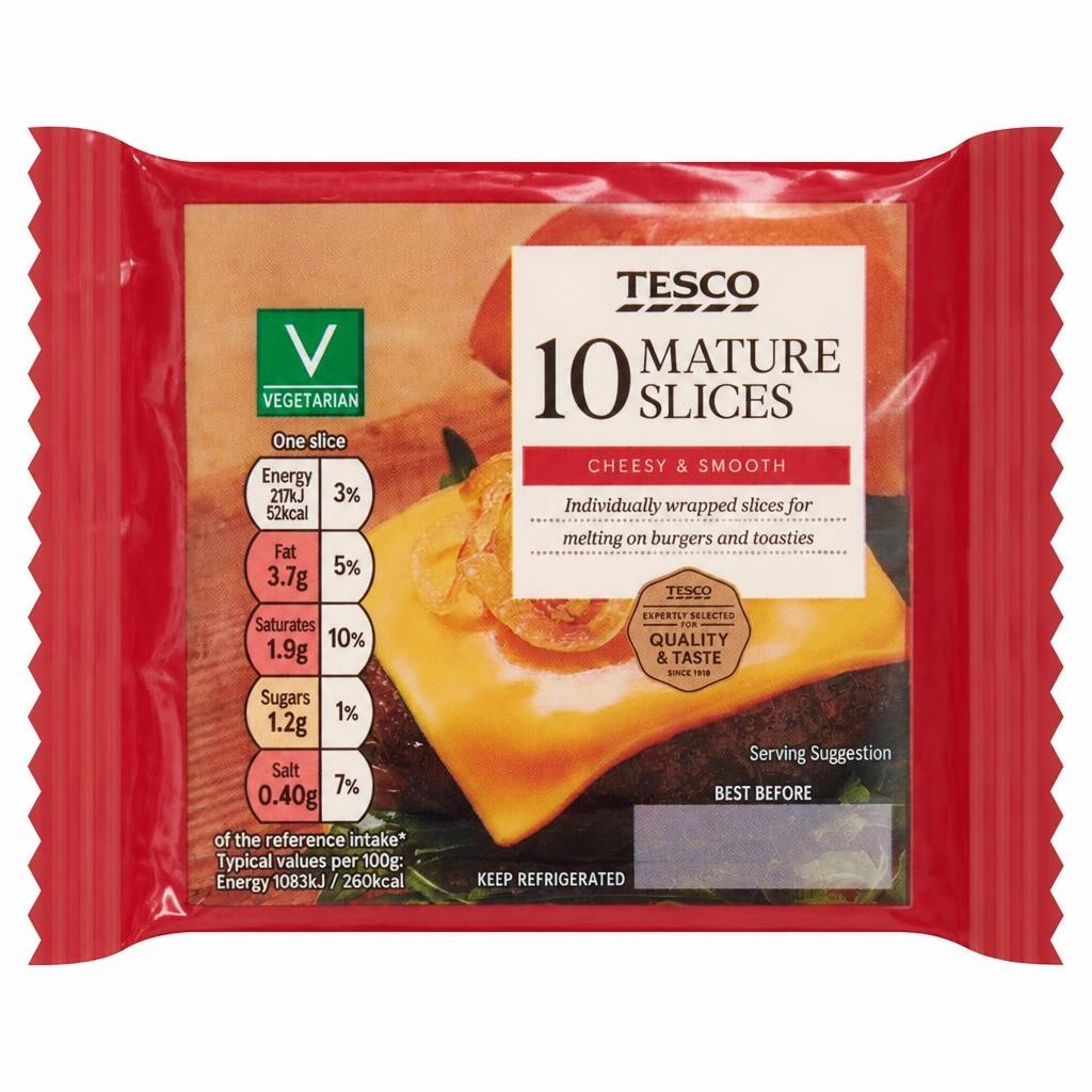 Tesco 10 Mature Slices 200G