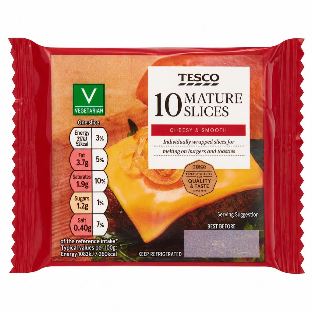Tesco 10 Mature Slices 200G