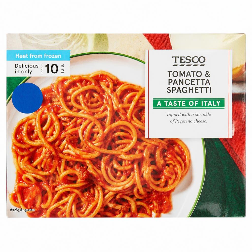 Tesco Tomato & Pancetta Spaghetti 400g