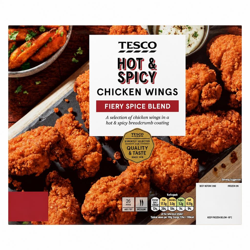 Tesco Hot & Spicy Chicken Wings 650G