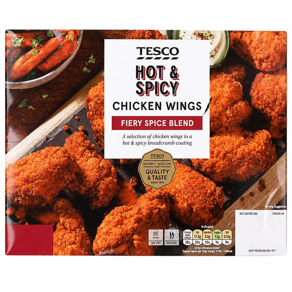 Tesco Hot & Spicy Chicken Wings 650G