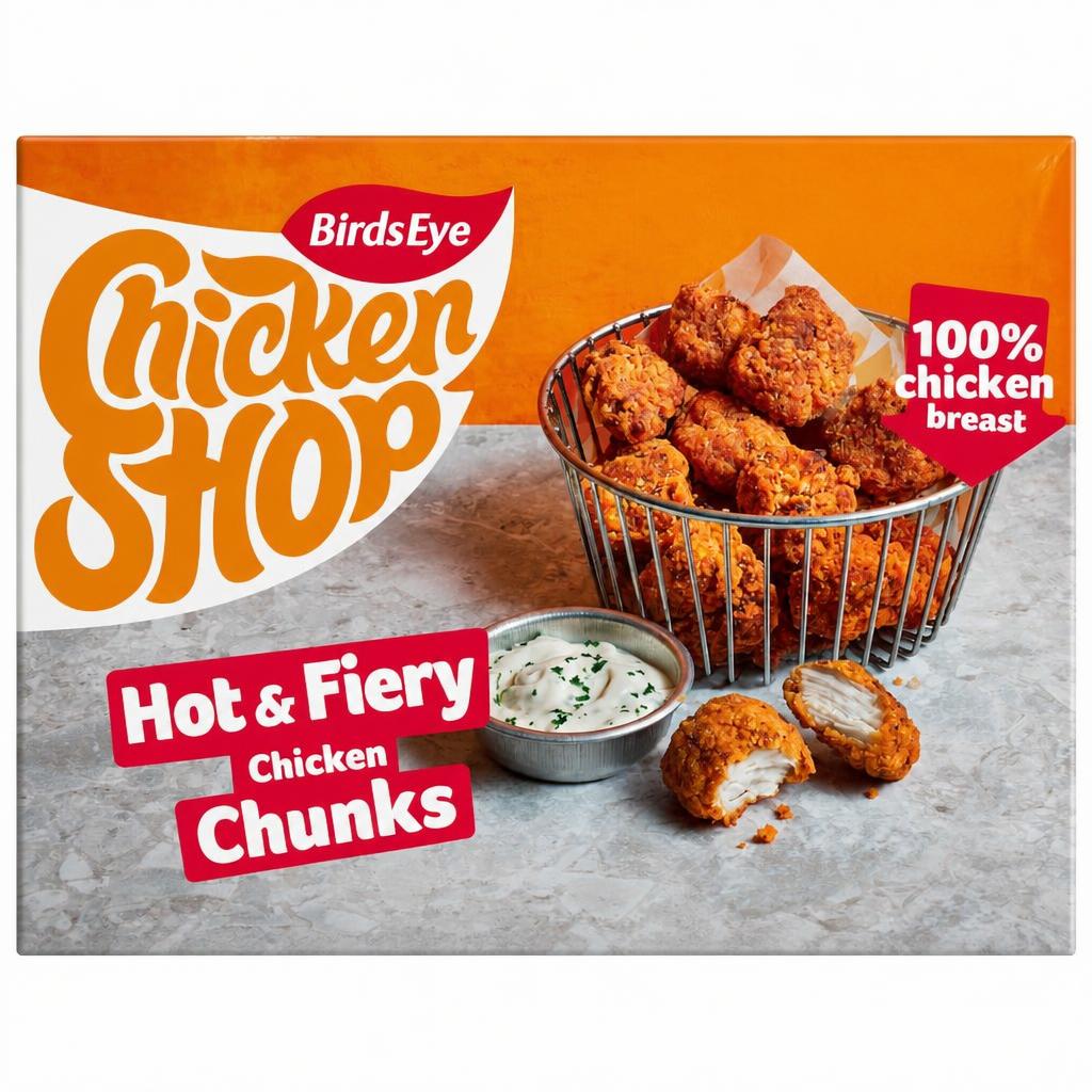 Birds Eye Chicken Shop Hot & Fiery Chicken Chunks 300G