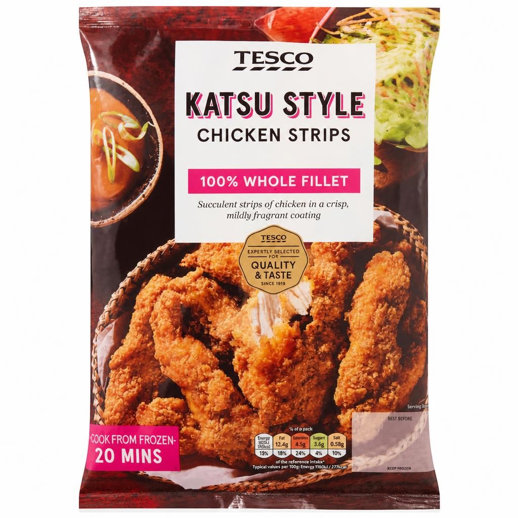 Tesco Katsu Style Chicken Strips 400g