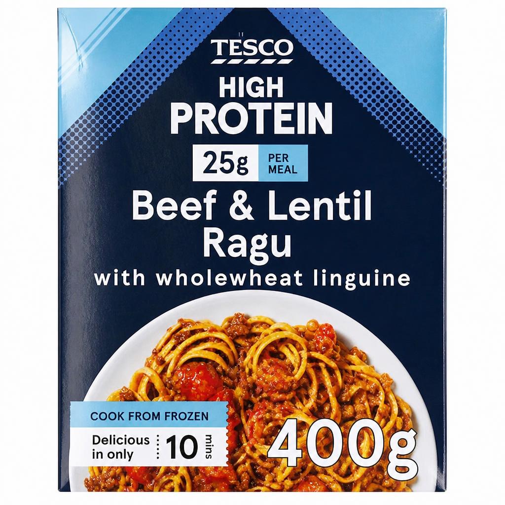 Tesco High Protein Beef & Lentil Ragu 400g