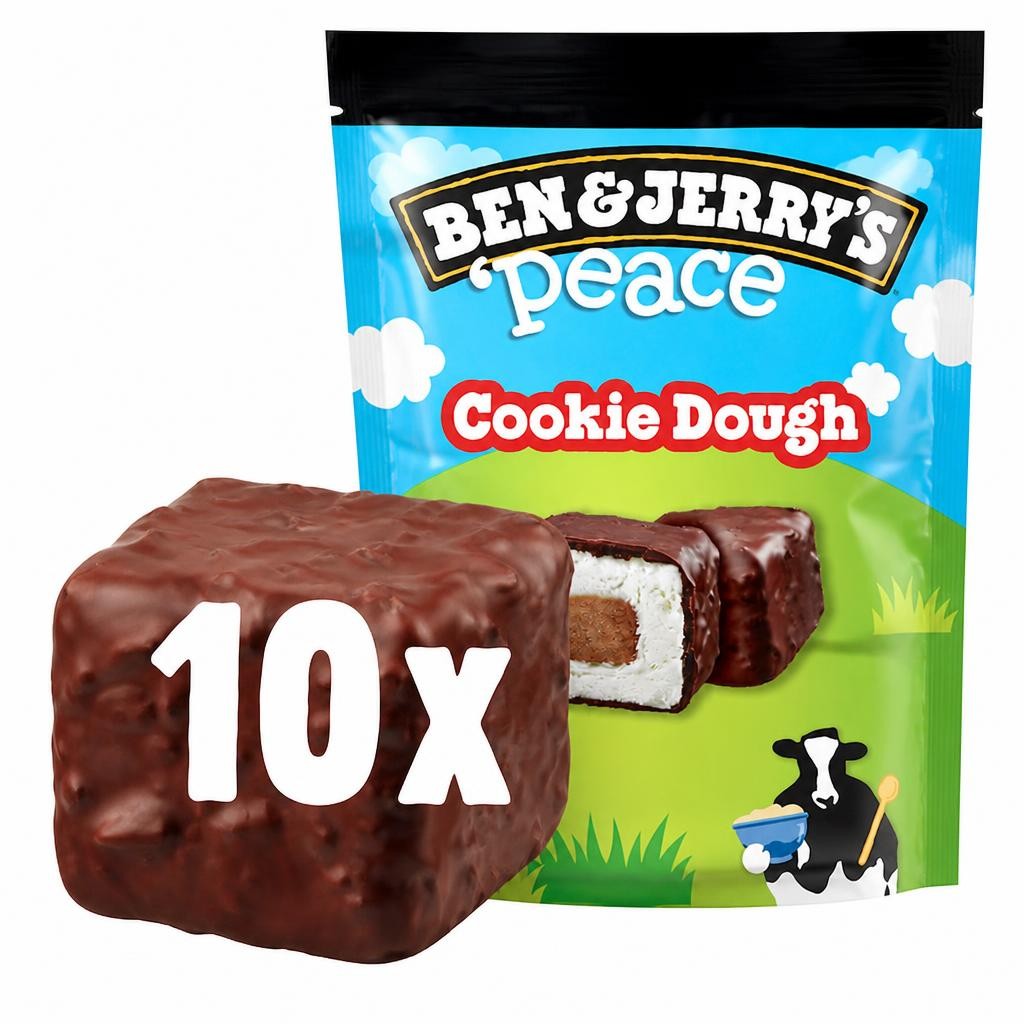 Ben & Jerry's Peaces Cookie Dough Ice Cream 10 Pack 160ml
