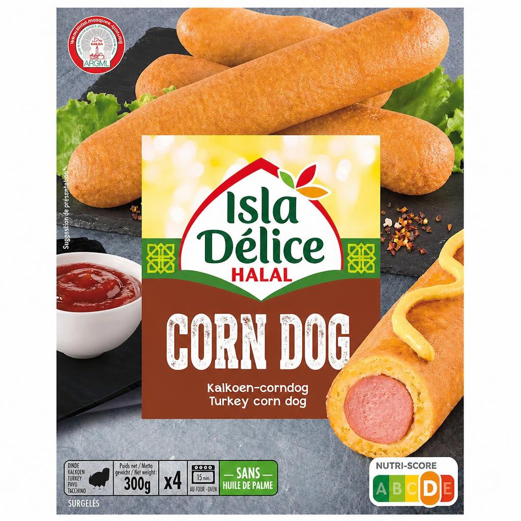 Isla Delice Halal Corn Dog 300g