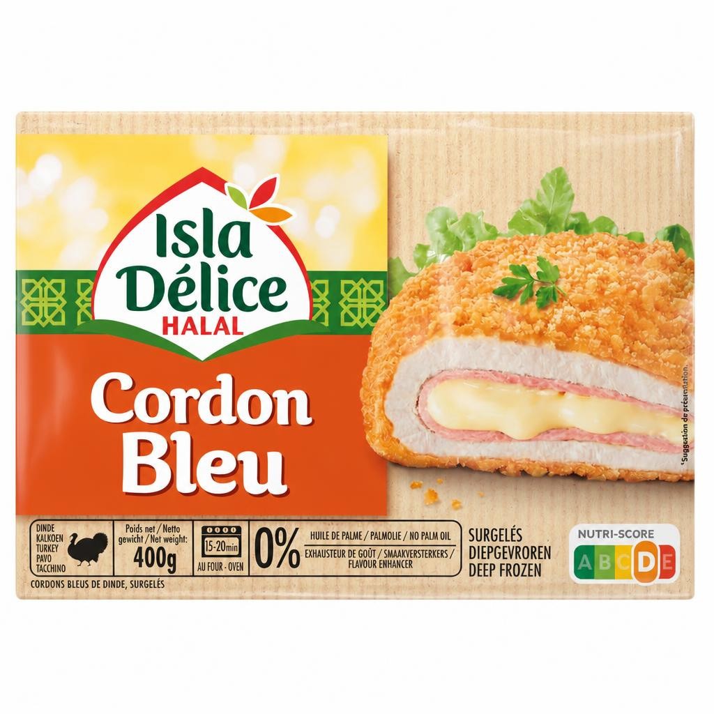 Isla Delice Halal Cordon Bleu 400g