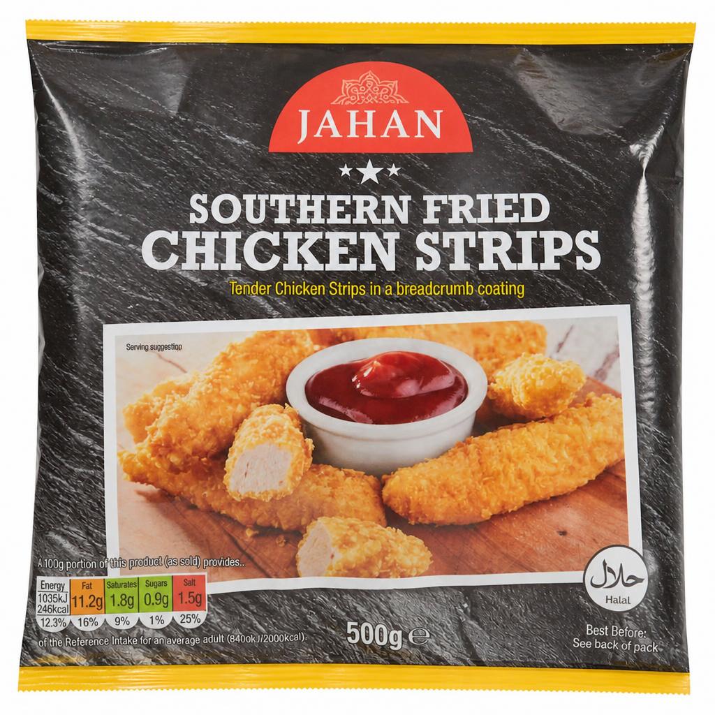 Jahan Southern Fried Chicken Strips 500g