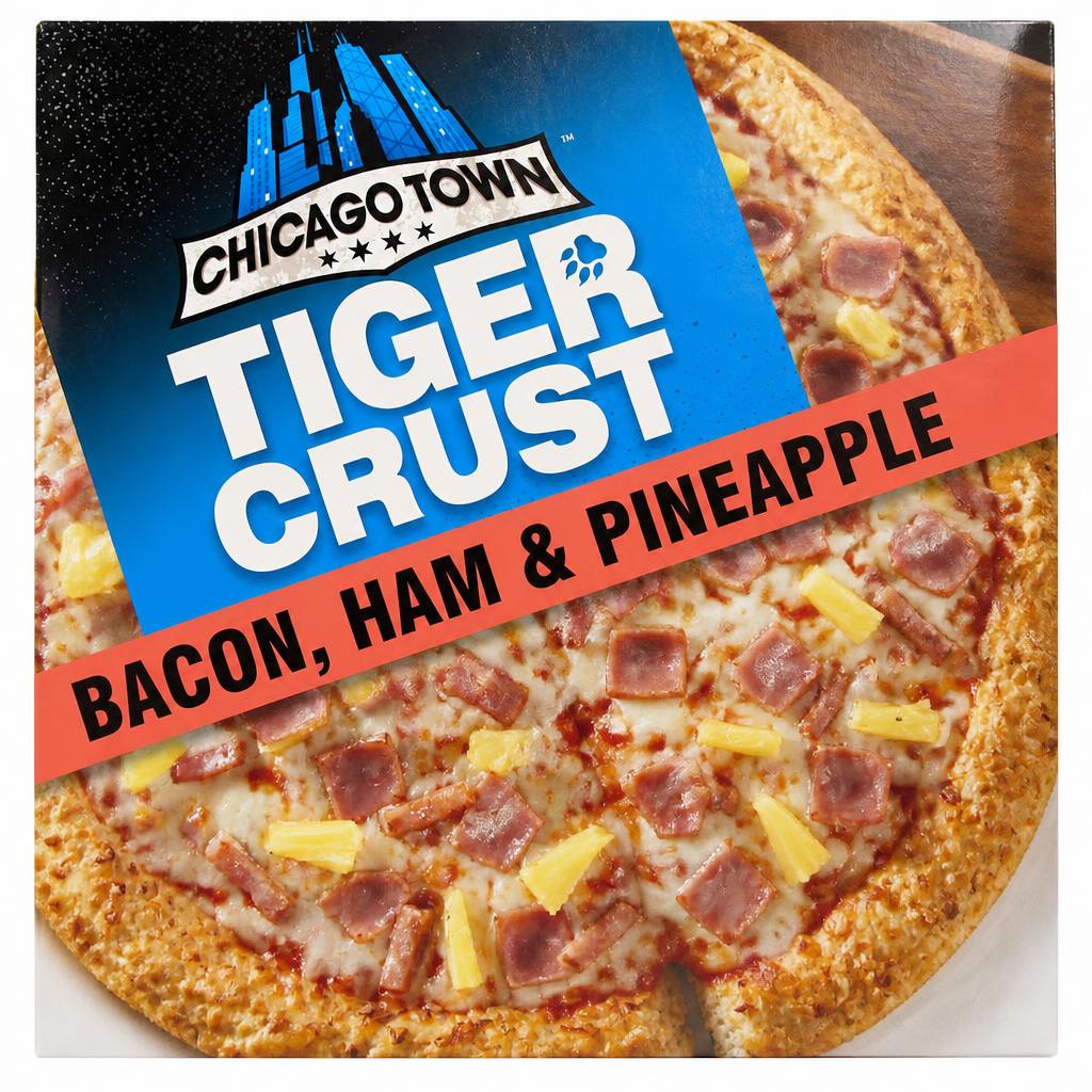 Chicago Town Tiger Crust Pizza - Bacon, Ham & Pineapple 380g