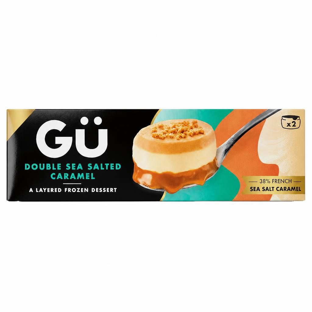 Gu Double Sea Salted Caramel Frozen Dessert 2x85g