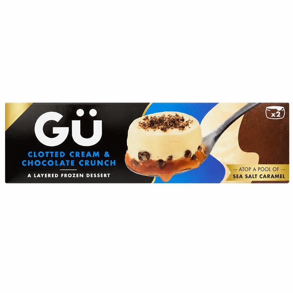 Gu Clotted Cream & Chocolate Crunch Frozen Dessert 2x80g