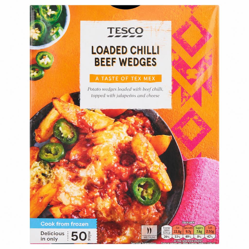 Tesco Chilli Beef Wedges 400g