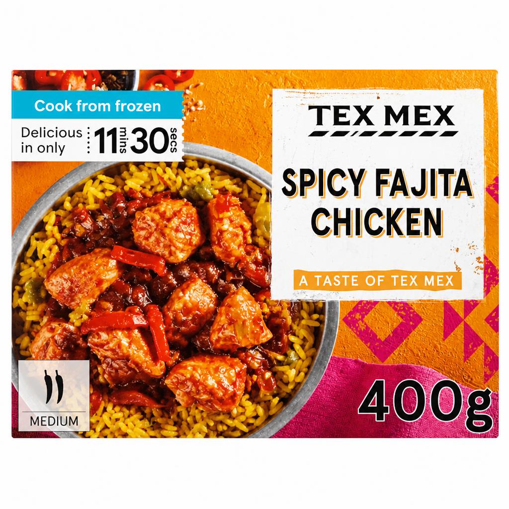 Tesco Spicy Fajita Chicken with Rice 400g