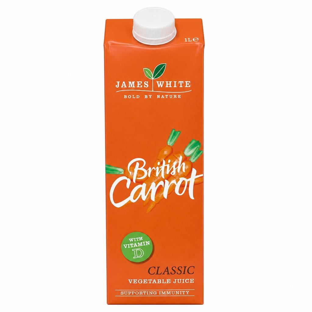 James White British Carrot Juice 1 Litre