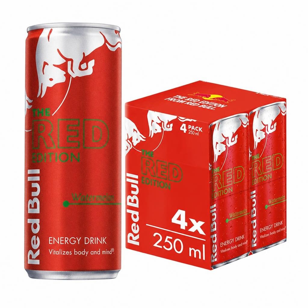 Red Bull Red Watermelon Edition 4 X 250Ml