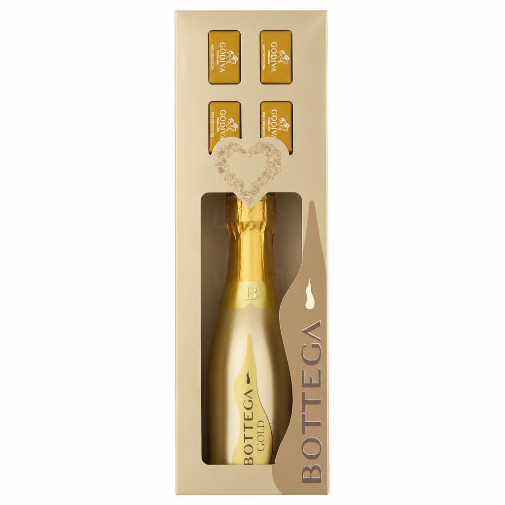 Bottega Gold Prosecco & Milk Chocolates Gift Set 200ml
