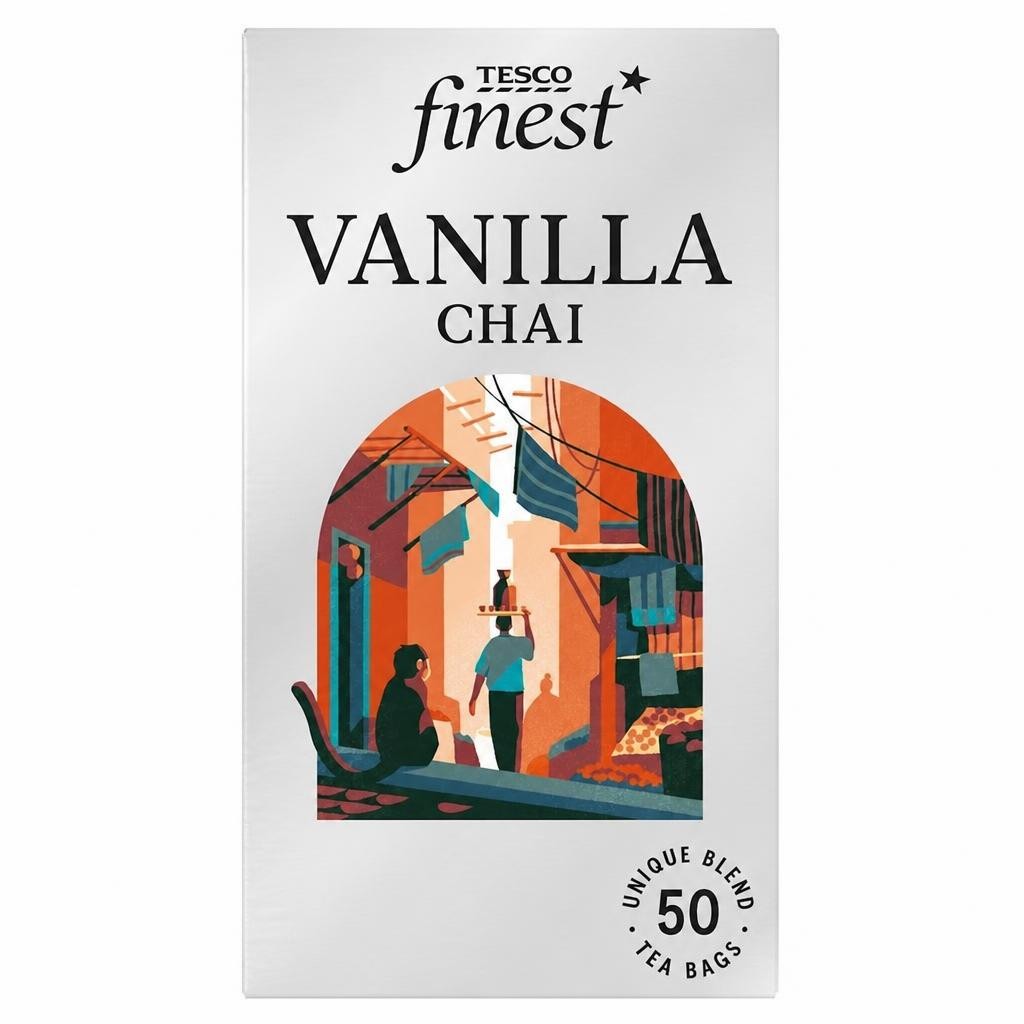 Tesco Finest Vanilla Chai 50 Tea Bags 125G