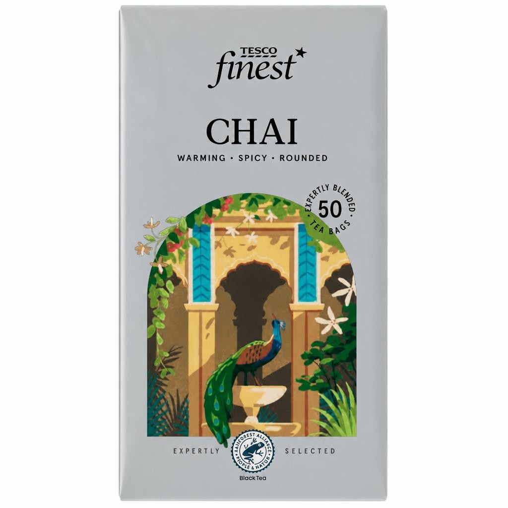 Tesco Finest Chai 50 Tea Bags 125G