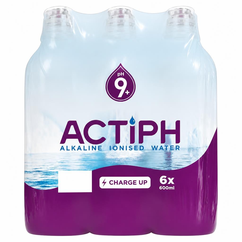 Actiph Alkaline Ionised Water 6X600ml