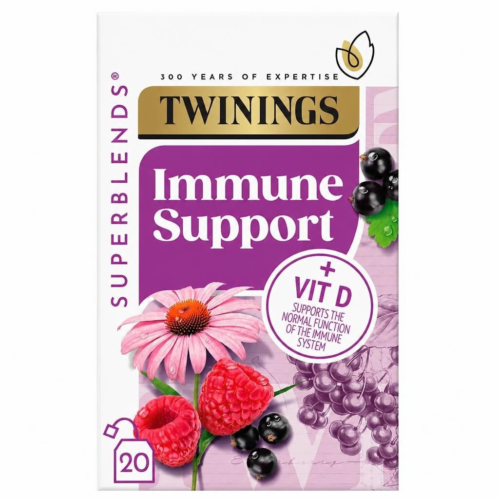 Twinings Superblends Immune Support Blackcurrant & Raspberry 20 Tea Bags 40g