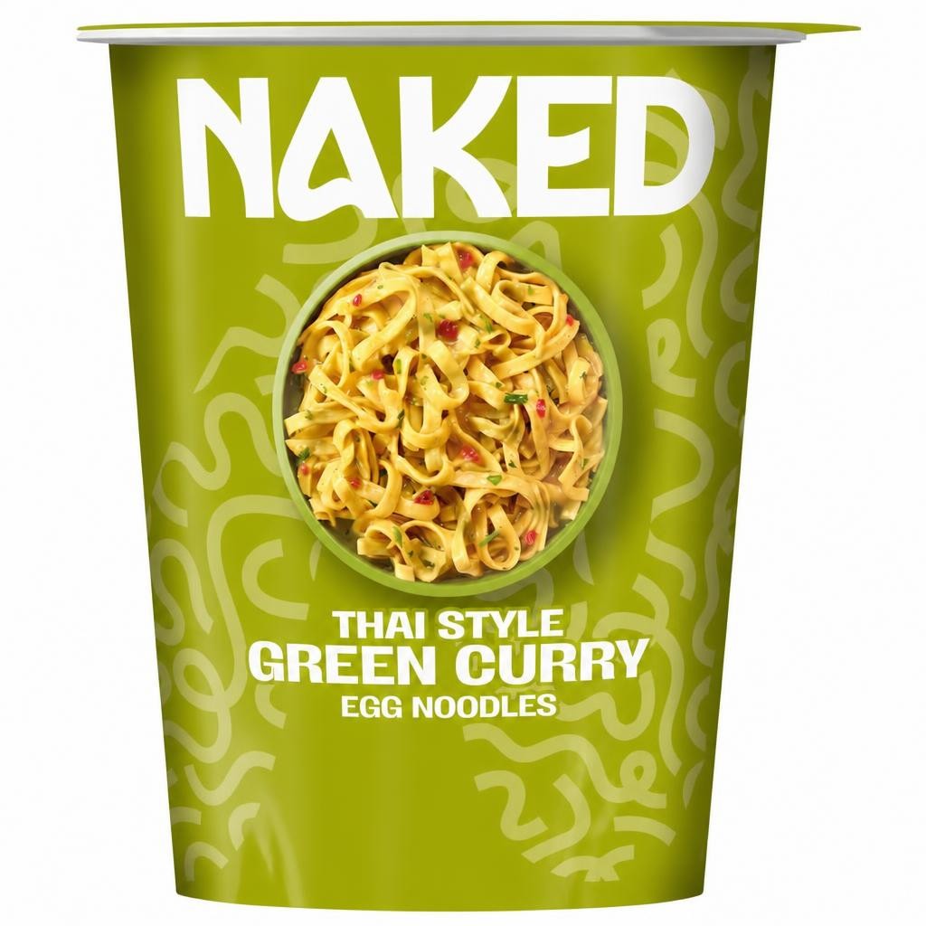 Naked Thai Style Green Curry Egg Noodles 78g