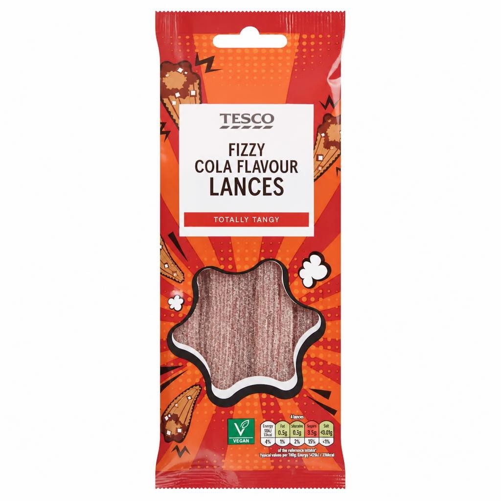 Tesco Fizzy Cola Lances 75G