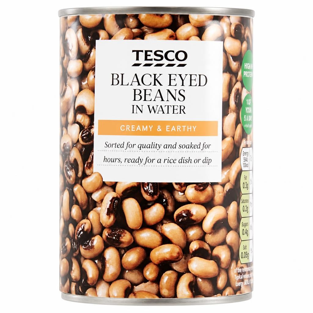 Tesco Black Eyed Beans In Water 400G