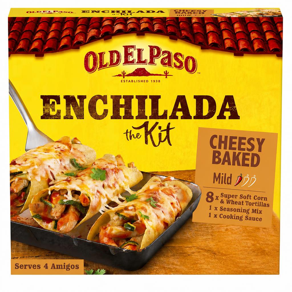 Old El Paso Cheesy Baked Enchilada Kit 663G