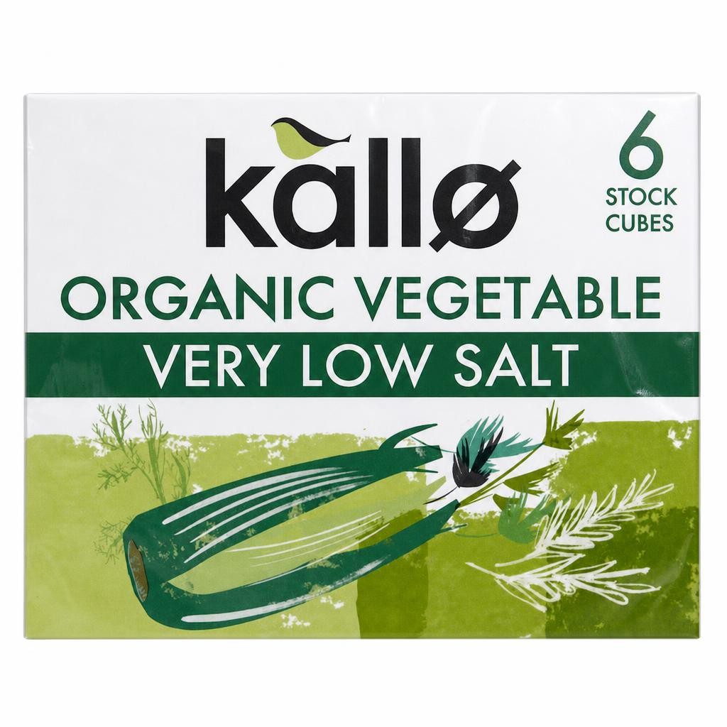 Kallo Organic Low Salt Vegetable Stock Cube 60G