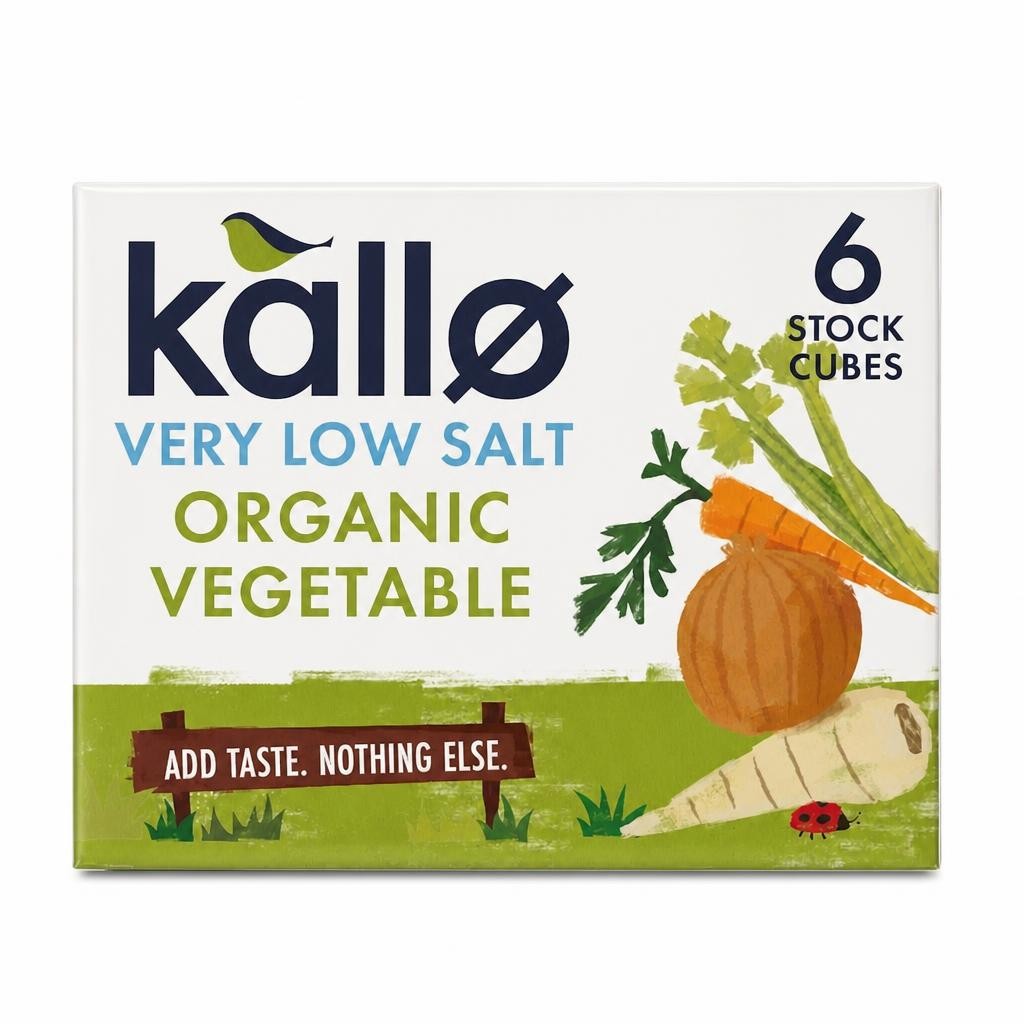 Kallo Organic Low Salt Vegetable Stock Cube 60G