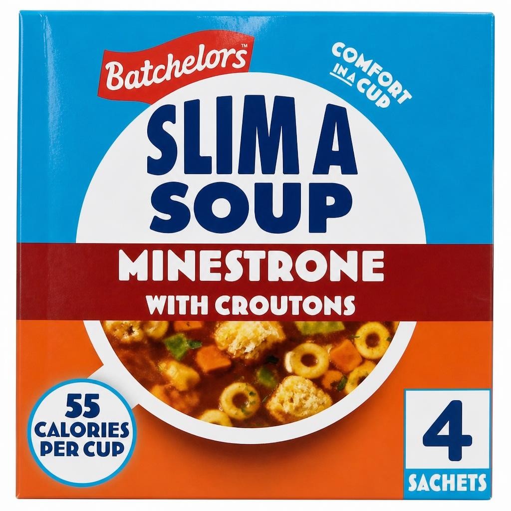 Batchelors Slim a Soup Minestrone with Croutons 4 Sachets 61g