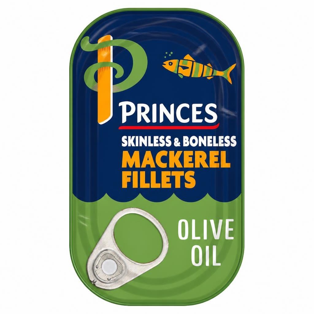 Princes Mackerel Fillets Olive Oil 125G