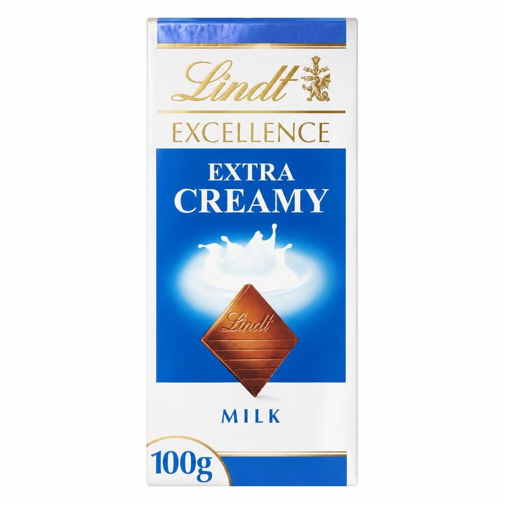 Lindt Excellence Extra Creamy Milk Chocolate Bar 100G