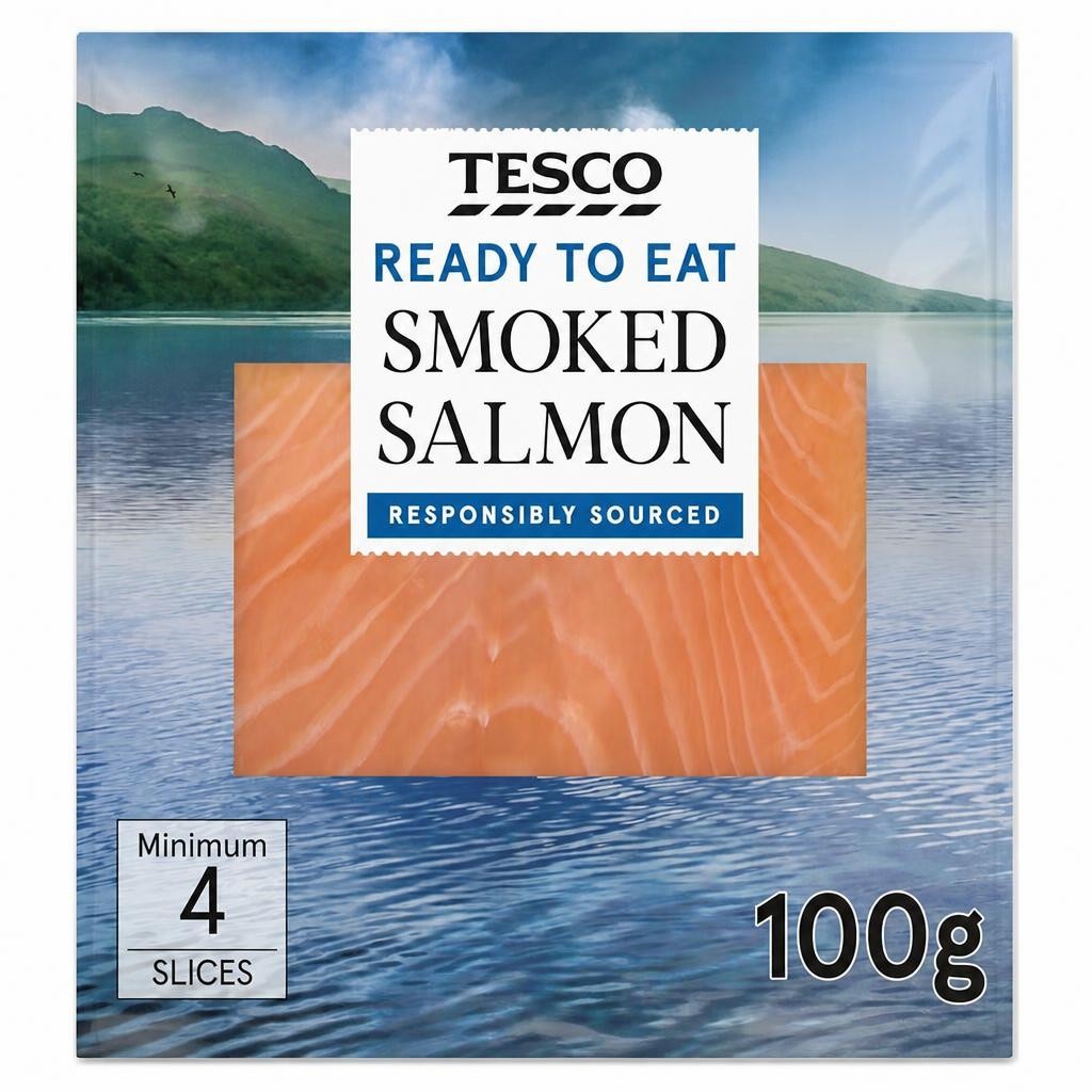 Tesco Smoked Salmon 100g