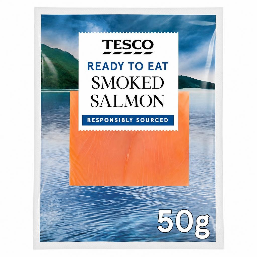 Tesco Smoked Salmon 50g
