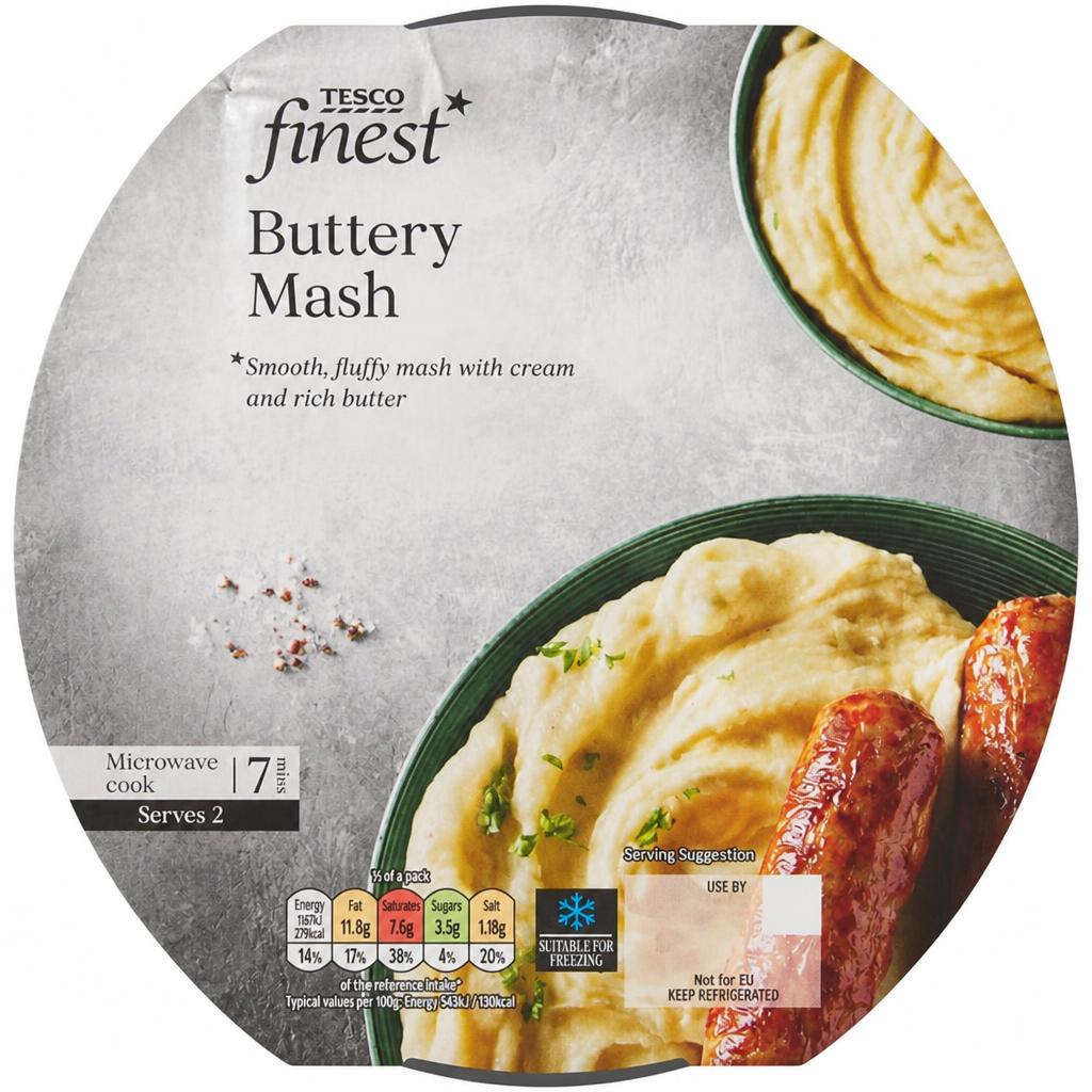 Tesco Finest Creamy Buttery Mash 450G